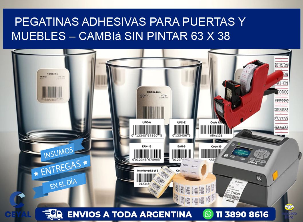 Pegatinas Adhesivas para Puertas y Muebles – Cambiá sin Pintar 63 x 38