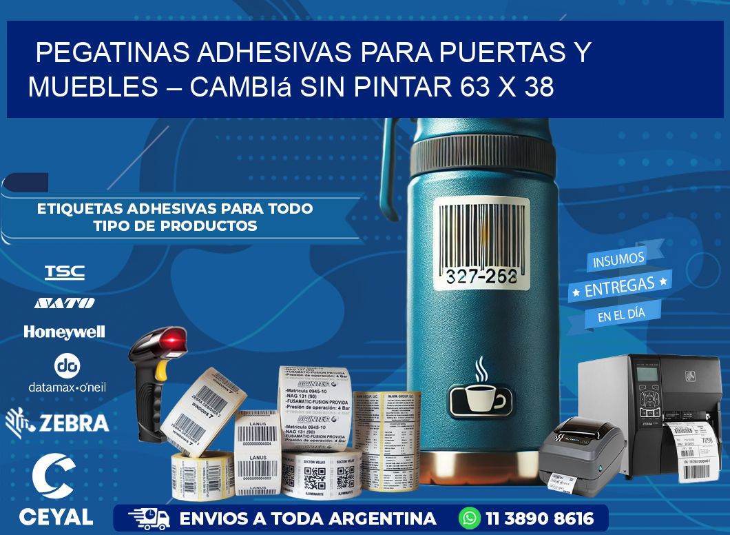 Pegatinas Adhesivas para Puertas y Muebles – Cambiá sin Pintar 63 x 38