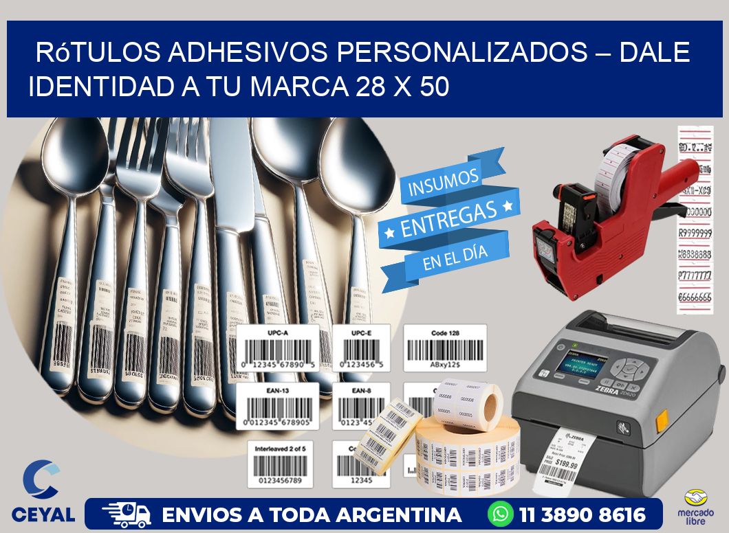 Rótulos Adhesivos Personalizados – Dale Identidad a Tu Marca 28 x 50