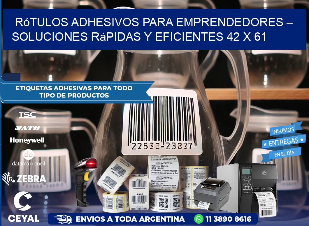 Rótulos Adhesivos para Emprendedores – Soluciones Rápidas y Eficientes 42 x 61