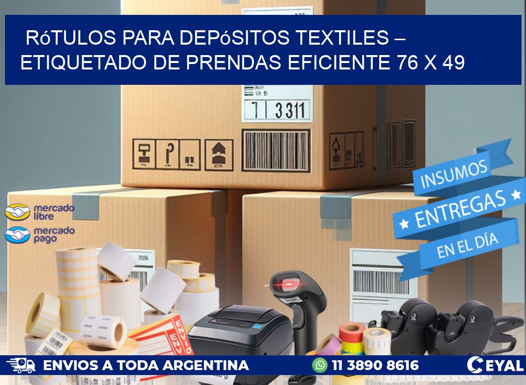 Rótulos para Depósitos Textiles – Etiquetado de Prendas Eficiente 76 x 49