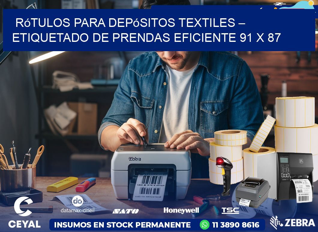 Rótulos para Depósitos Textiles – Etiquetado de Prendas Eficiente 91 x 87