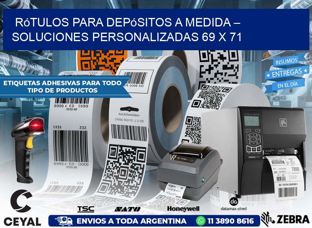 Rótulos para Depósitos a Medida – Soluciones Personalizadas 69 x 71