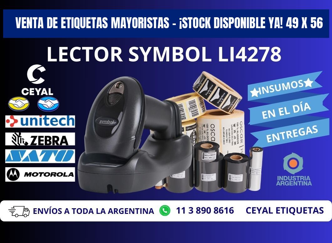 VENTA DE ETIQUETAS MAYORISTAS – ¡STOCK DISPONIBLE YA! 49 x 56