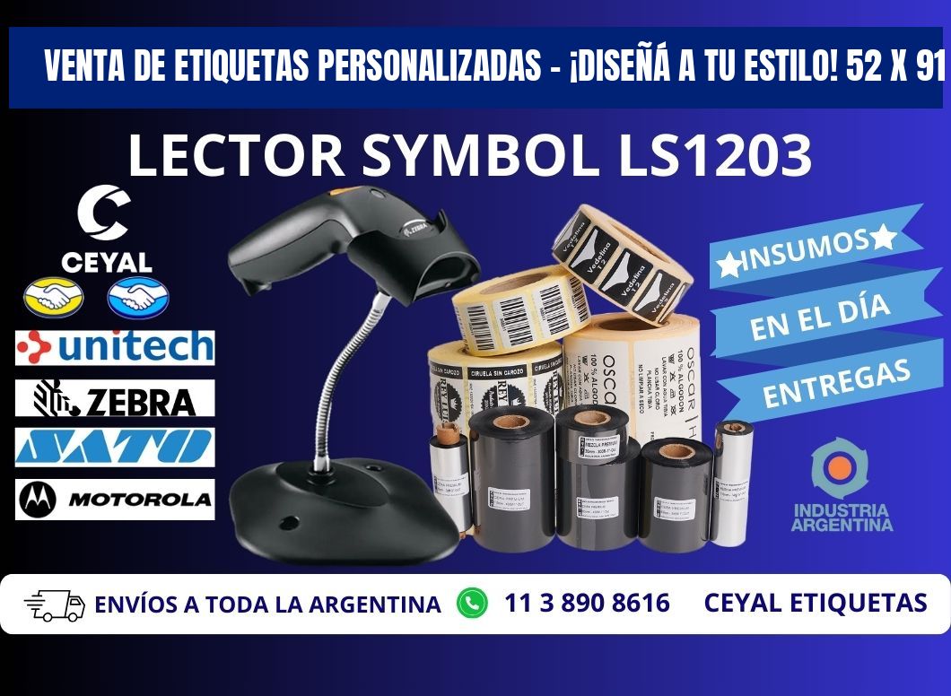 VENTA DE ETIQUETAS PERSONALIZADAS – ¡DISEÑÁ A TU ESTILO! 52 x 91