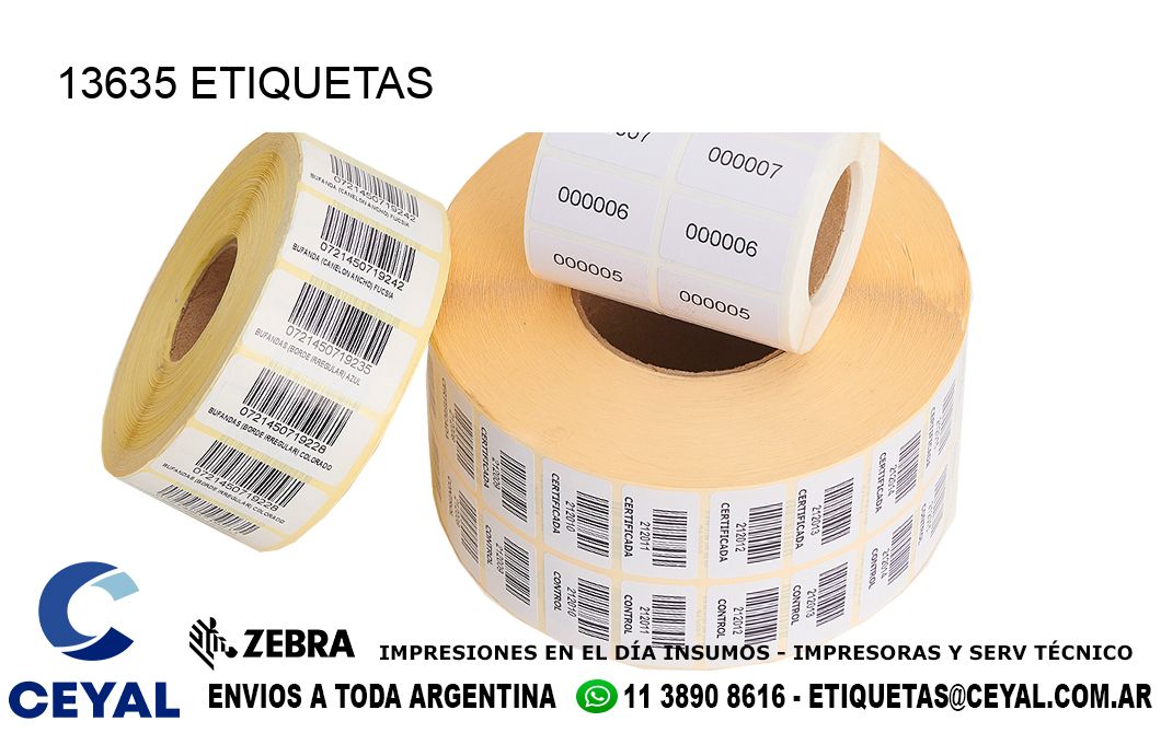 13635 ETIQUETAS