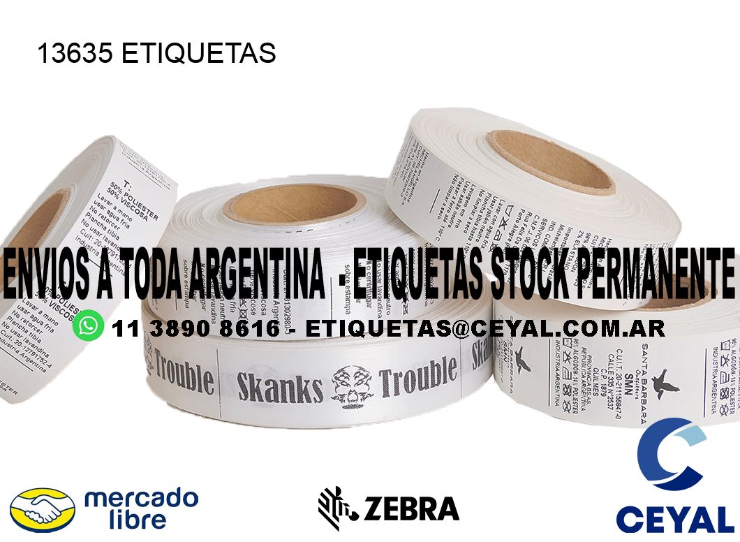 13635 ETIQUETAS