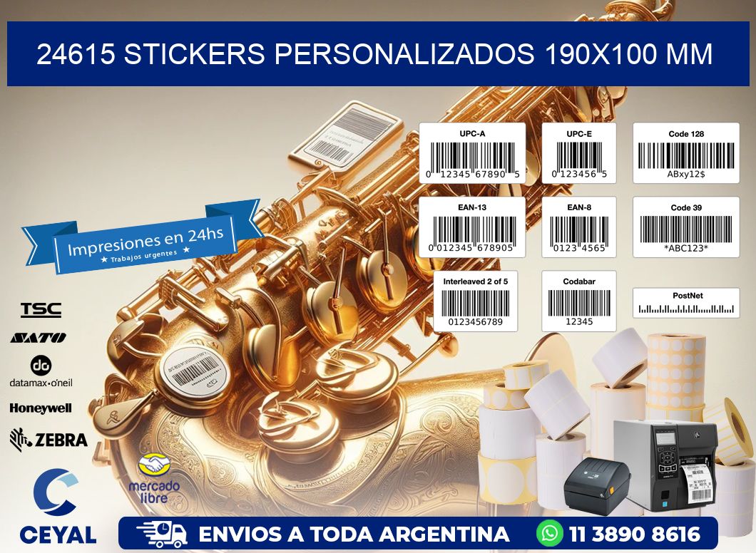 24615 STICKERS PERSONALIZADOS 190x100 mm