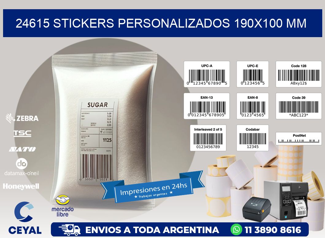 24615 STICKERS PERSONALIZADOS 190x100 mm