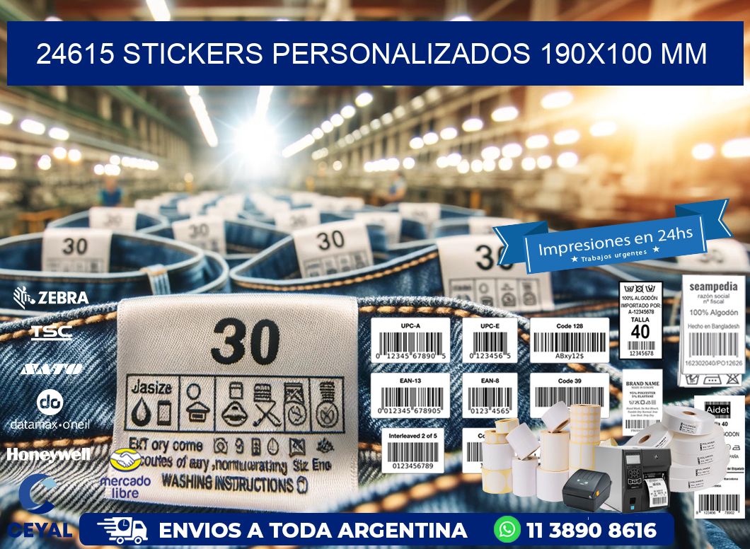 24615 STICKERS PERSONALIZADOS 190x100 mm