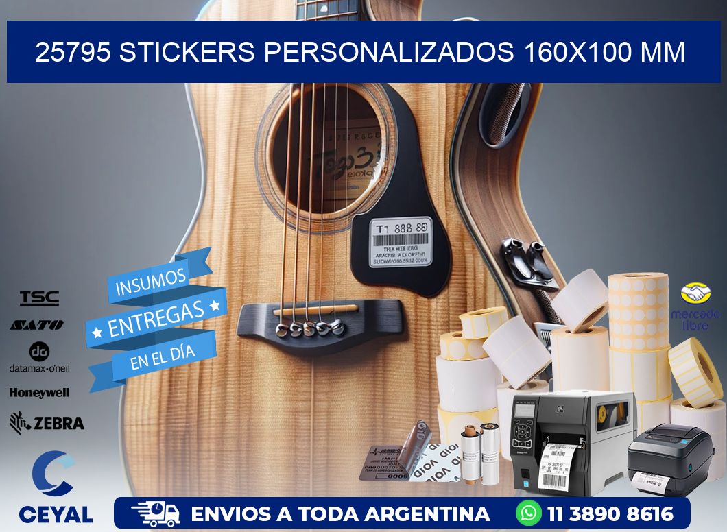 25795 STICKERS PERSONALIZADOS 160x100 mm