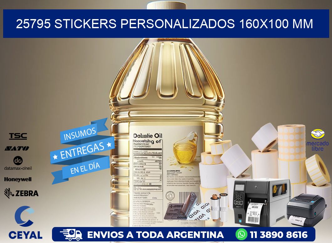 25795 STICKERS PERSONALIZADOS 160x100 mm