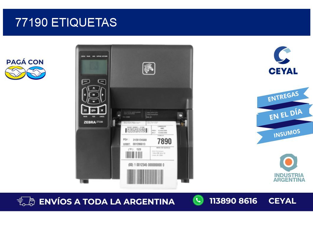 77190 ETIQUETAS