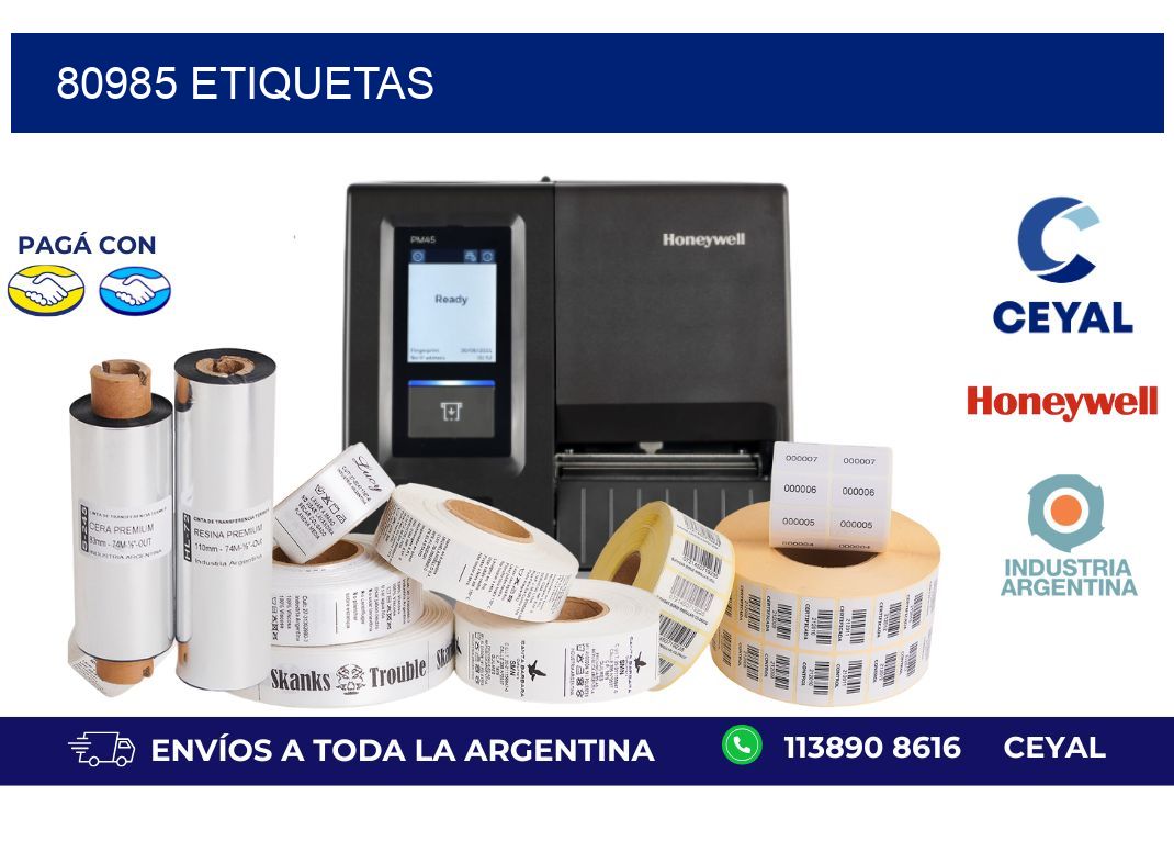 80985 ETIQUETAS