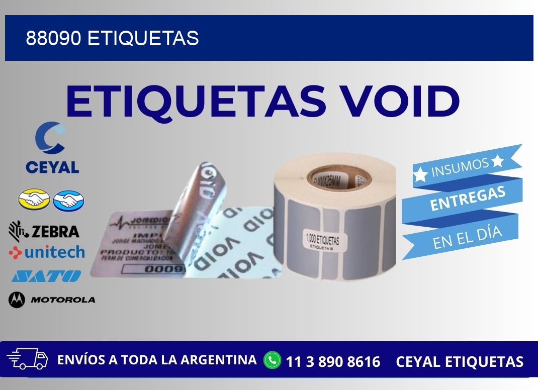 88090 ETIQUETAS