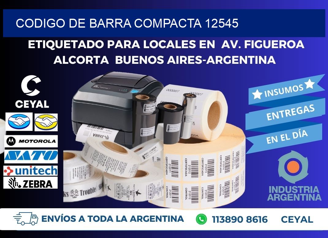 CODIGO DE BARRA COMPACTA 12545