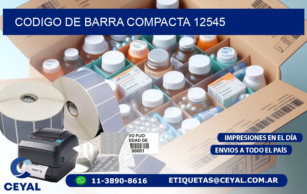 CODIGO DE BARRA COMPACTA 12545