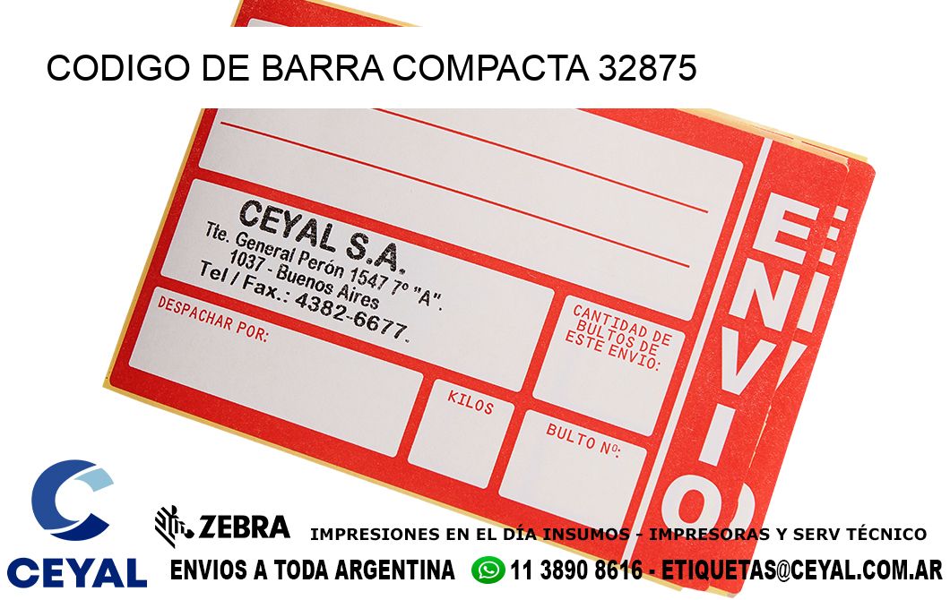 CODIGO DE BARRA COMPACTA 32875