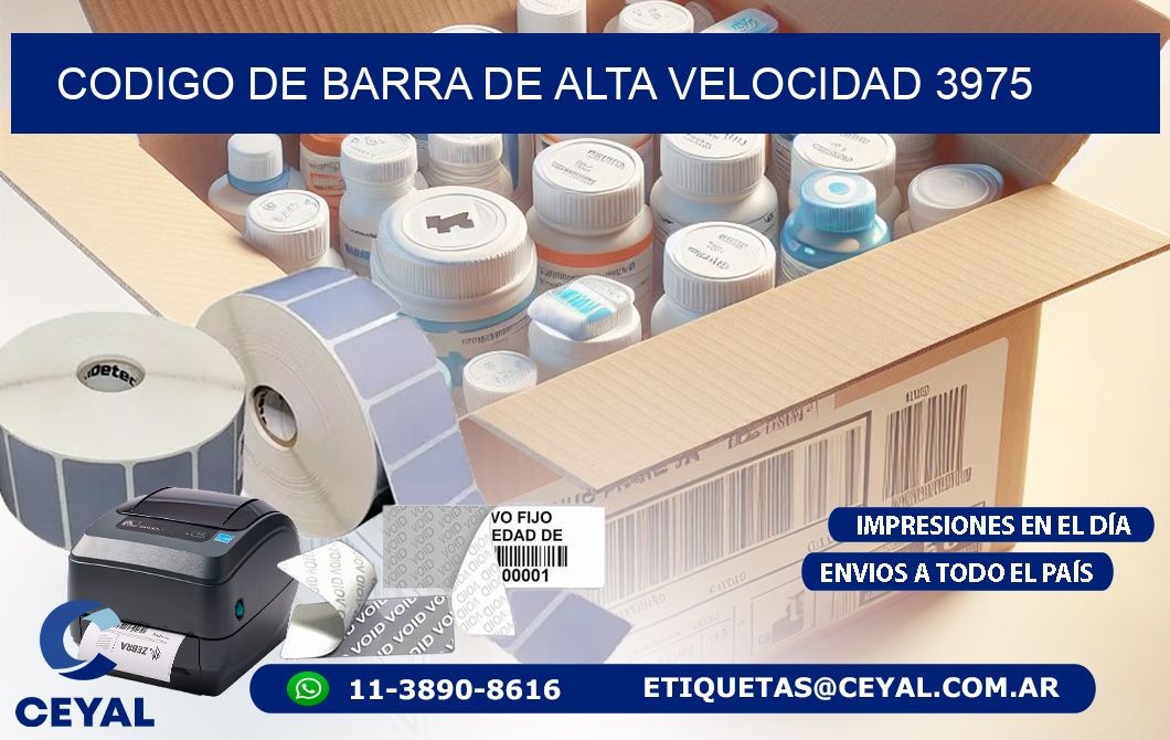 CODIGO DE BARRA DE ALTA VELOCIDAD 3975