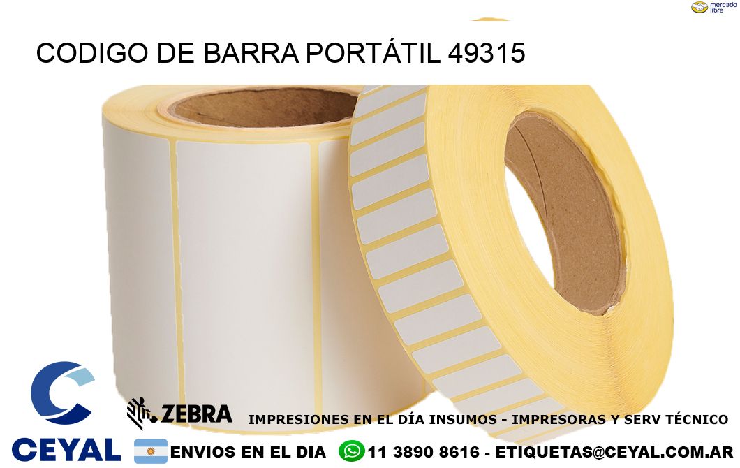 CODIGO DE BARRA PORTÁTIL 49315