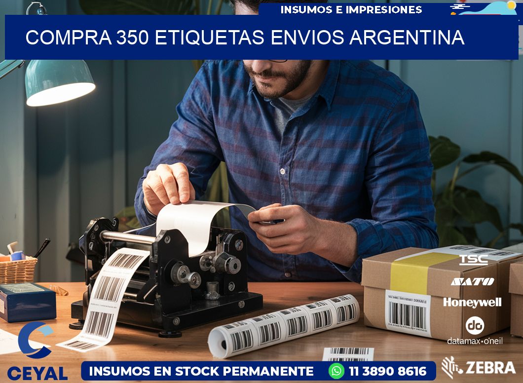 COMPRA 350 ETIQUETAS ENVIOS ARGENTINA