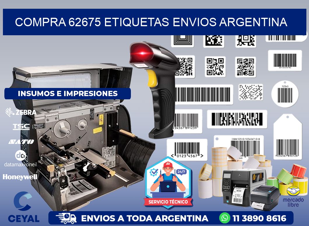 COMPRA 62675 ETIQUETAS ENVIOS ARGENTINA