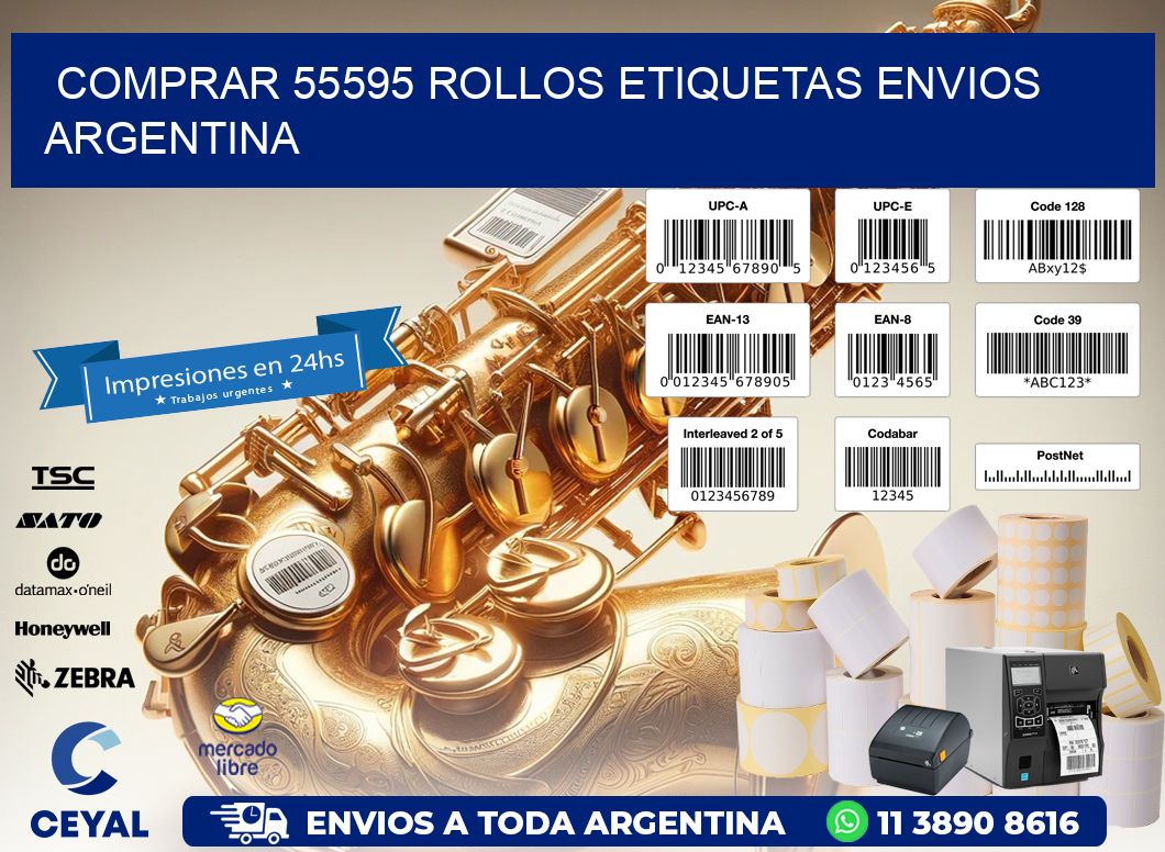 COMPRAR 55595 ROLLOS ETIQUETAS ENVIOS ARGENTINA