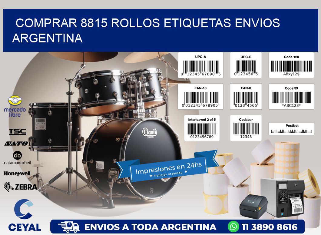 COMPRAR 8815 ROLLOS ETIQUETAS ENVIOS ARGENTINA
