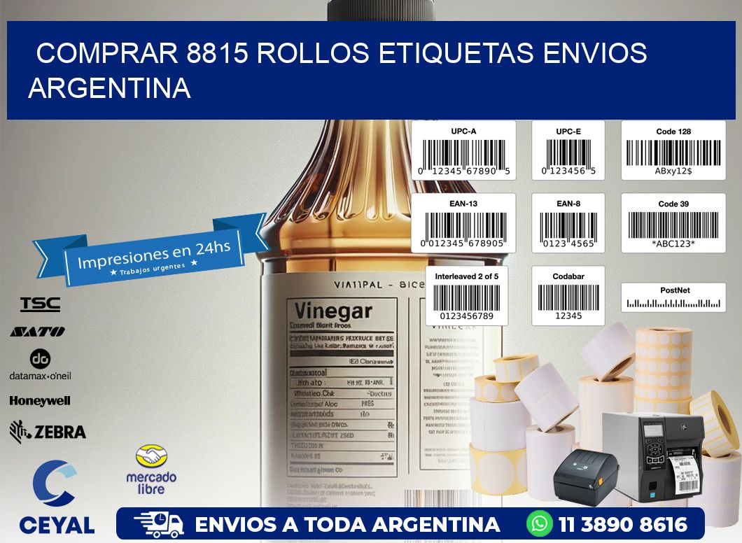COMPRAR 8815 ROLLOS ETIQUETAS ENVIOS ARGENTINA
