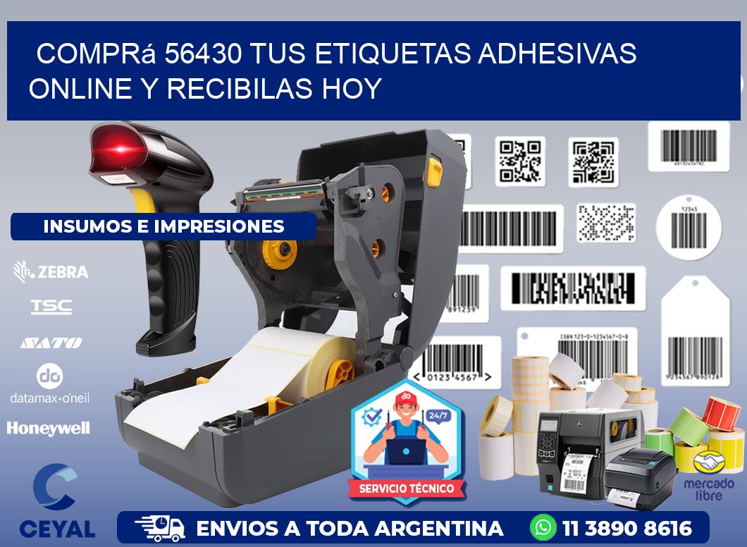 Comprá 56430 tus Etiquetas Adhesivas Online y Recibilas Hoy