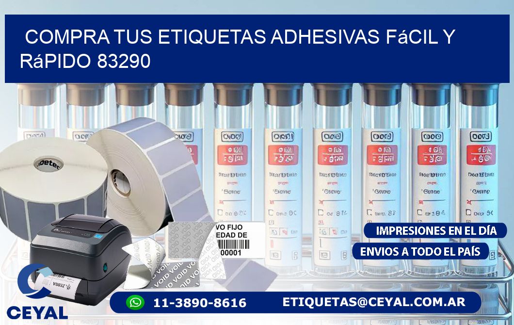 Compra tus Etiquetas Adhesivas Fácil y Rápido 83290