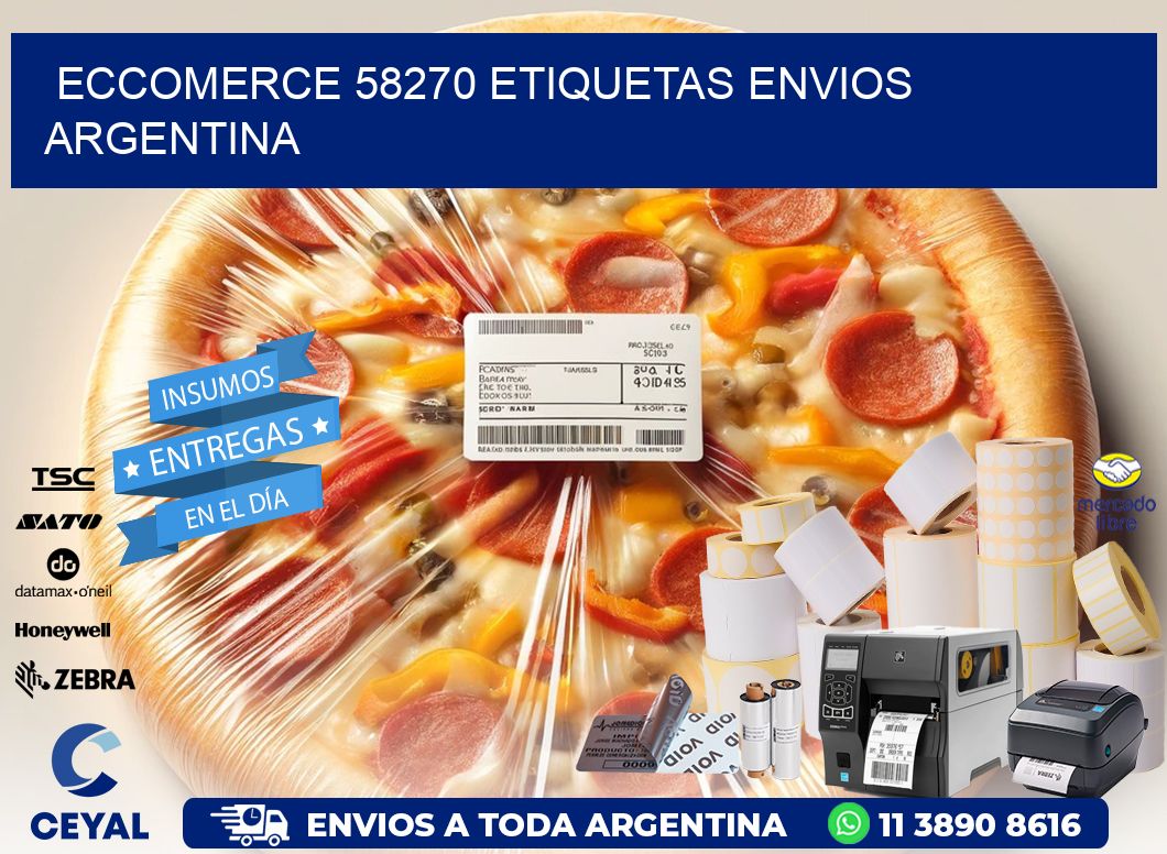 ECCOMERCE 58270 ETIQUETAS ENVIOS ARGENTINA