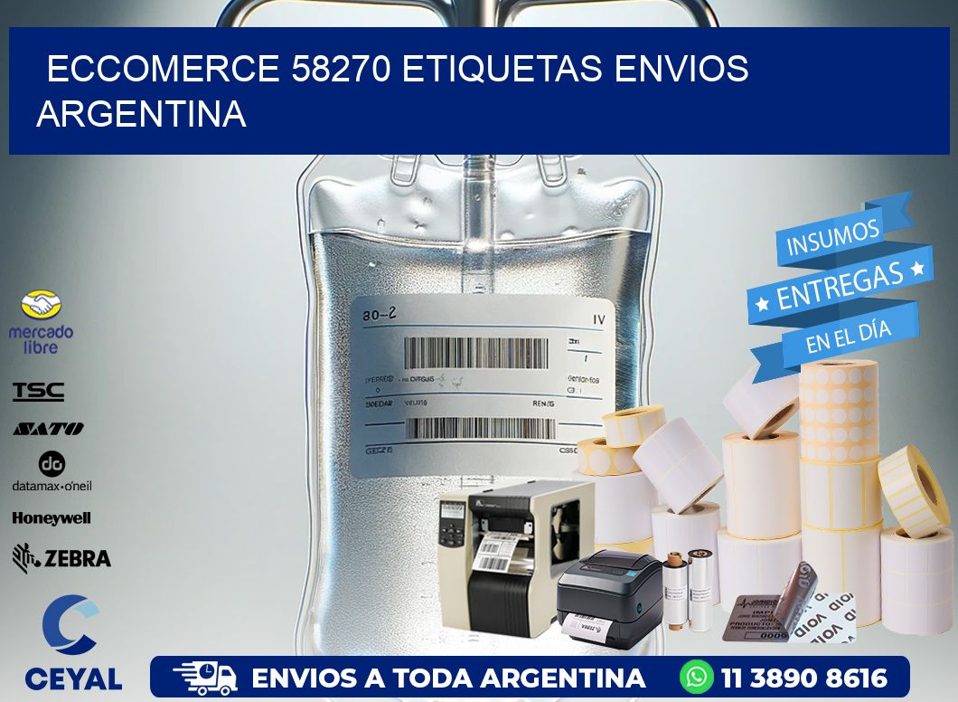 ECCOMERCE 58270 ETIQUETAS ENVIOS ARGENTINA