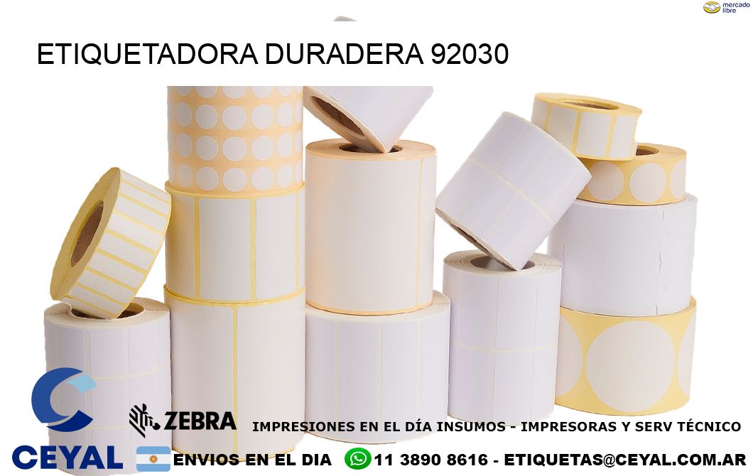 ETIQUETADORA DURADERA 92030