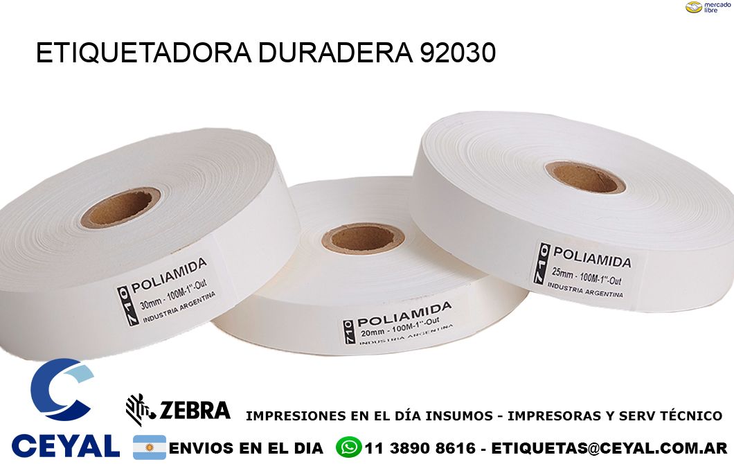 ETIQUETADORA DURADERA 92030