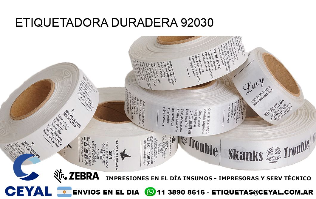 ETIQUETADORA DURADERA 92030