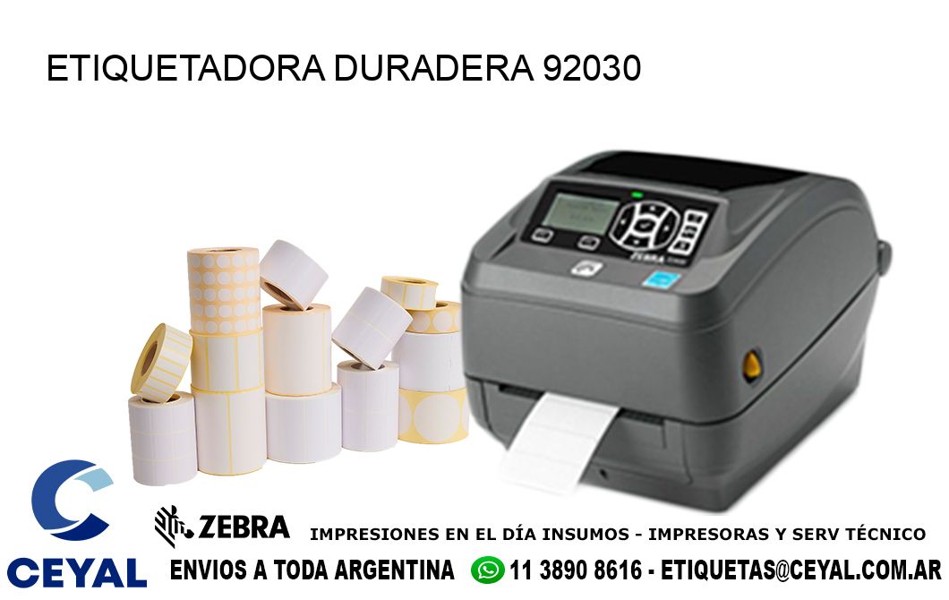 ETIQUETADORA DURADERA 92030