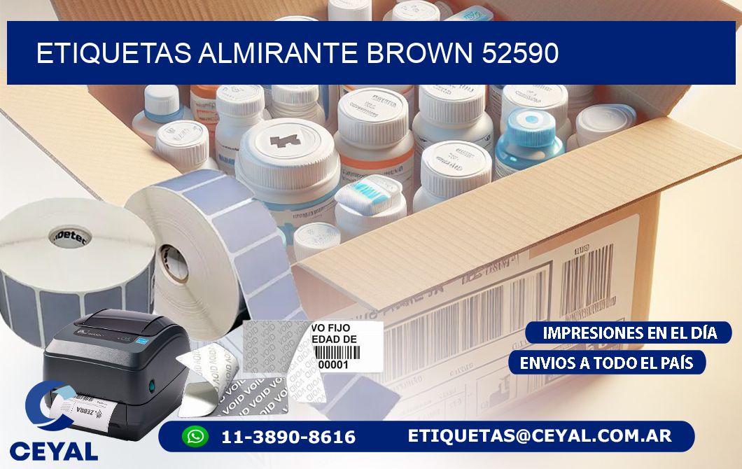 ETIQUETAS ALMIRANTE BROWN 52590