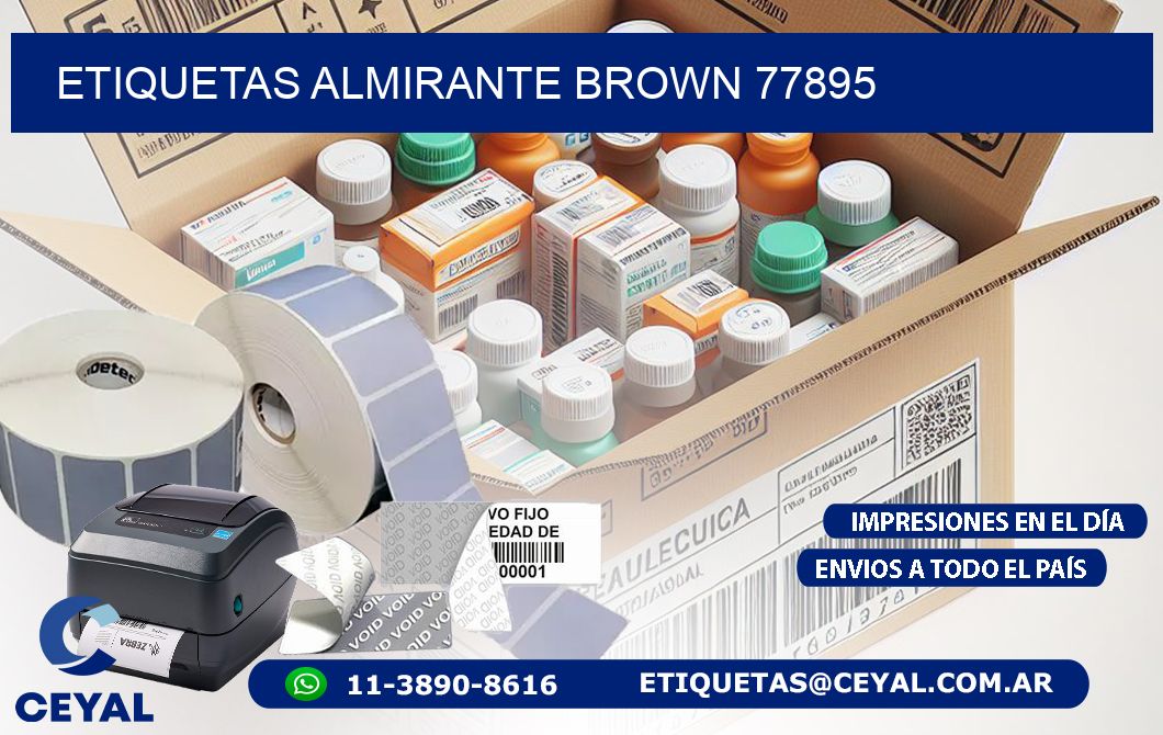 ETIQUETAS ALMIRANTE BROWN 77895