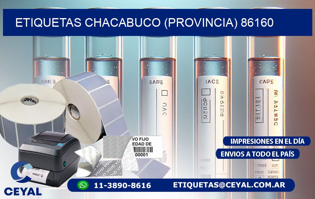 ETIQUETAS CHACABUCO (PROVINCIA) 86160