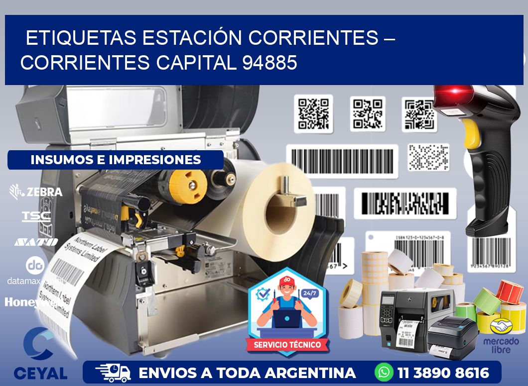 ETIQUETAS ESTACIÓN CORRIENTES – CORRIENTES CAPITAL 94885