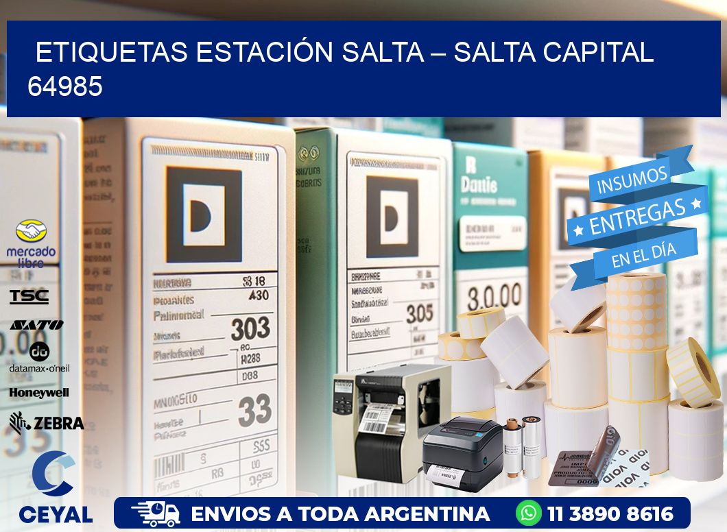ETIQUETAS ESTACIÓN SALTA – SALTA CAPITAL 64985