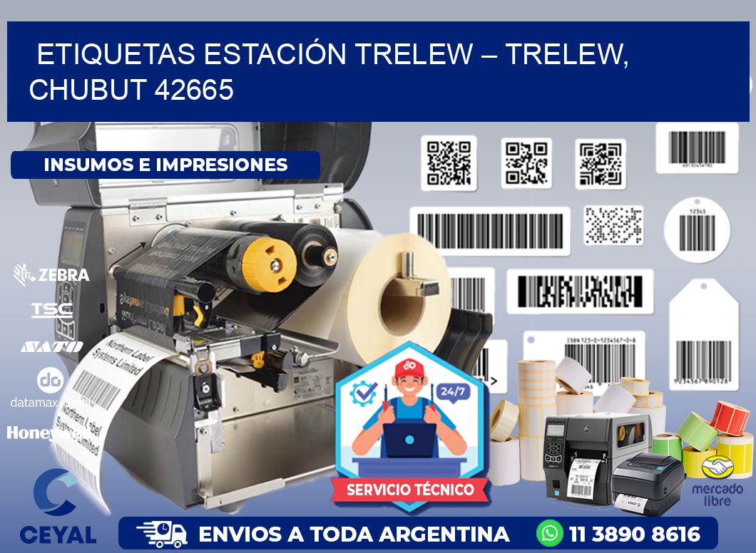 ETIQUETAS ESTACIÓN TRELEW – TRELEW, CHUBUT 42665