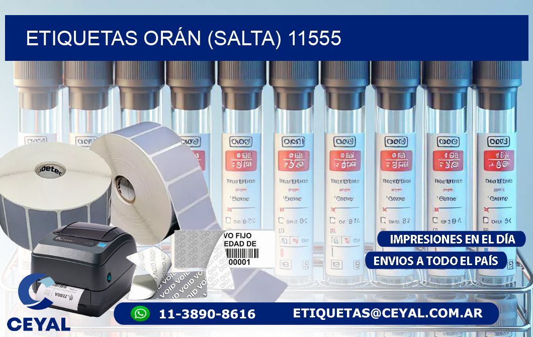 ETIQUETAS ORÁN (SALTA) 11555