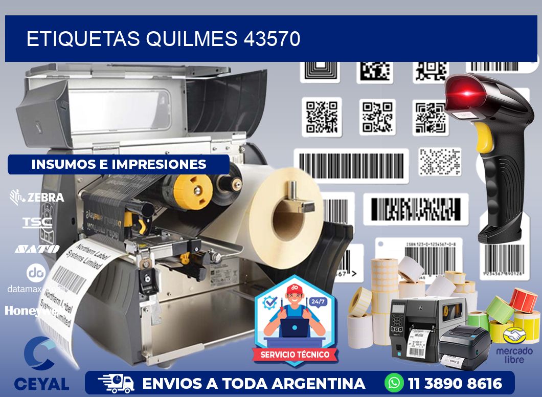 ETIQUETAS QUILMES 43570