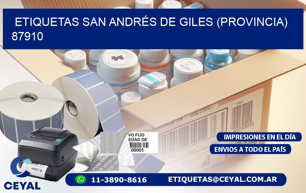 ETIQUETAS SAN ANDRÉS DE GILES (PROVINCIA) 87910