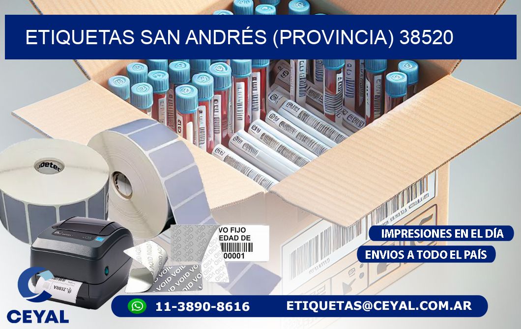 ETIQUETAS SAN ANDRÉS (PROVINCIA) 38520