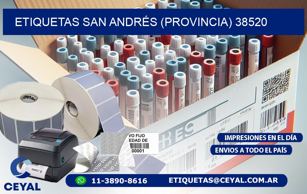 ETIQUETAS SAN ANDRÉS (PROVINCIA) 38520