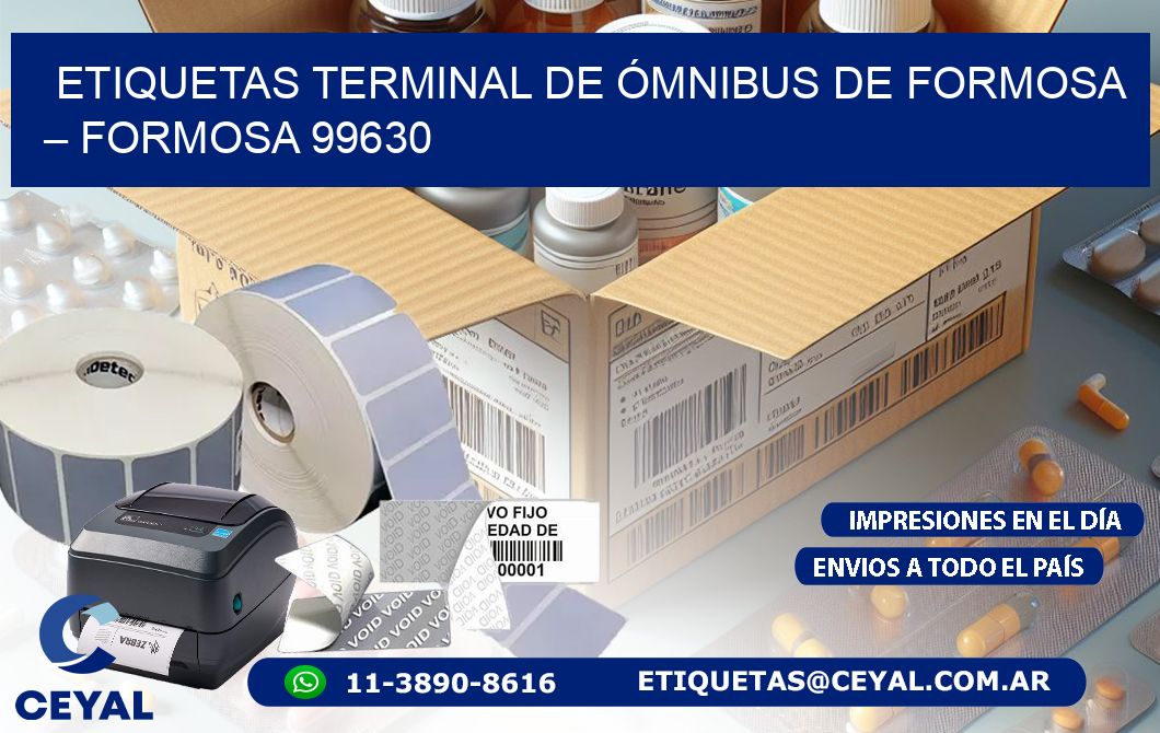 ETIQUETAS TERMINAL DE ÓMNIBUS DE FORMOSA – FORMOSA 99630