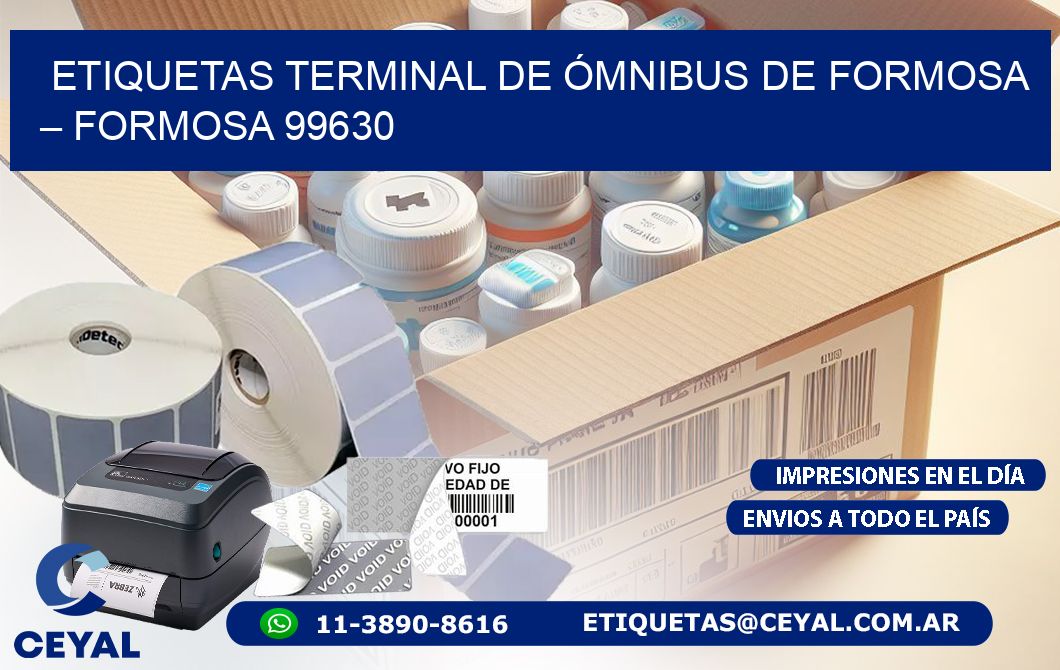 ETIQUETAS TERMINAL DE ÓMNIBUS DE FORMOSA – FORMOSA 99630
